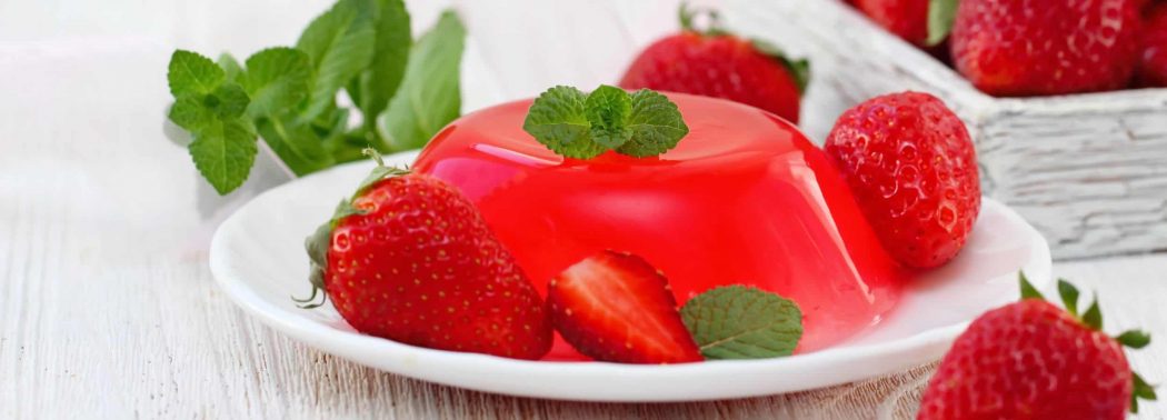 strawberry jelly with mint